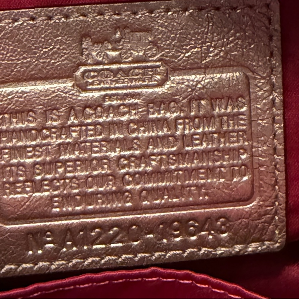 Coach Pink Floral Satchel Bag - Picture 8 of 8